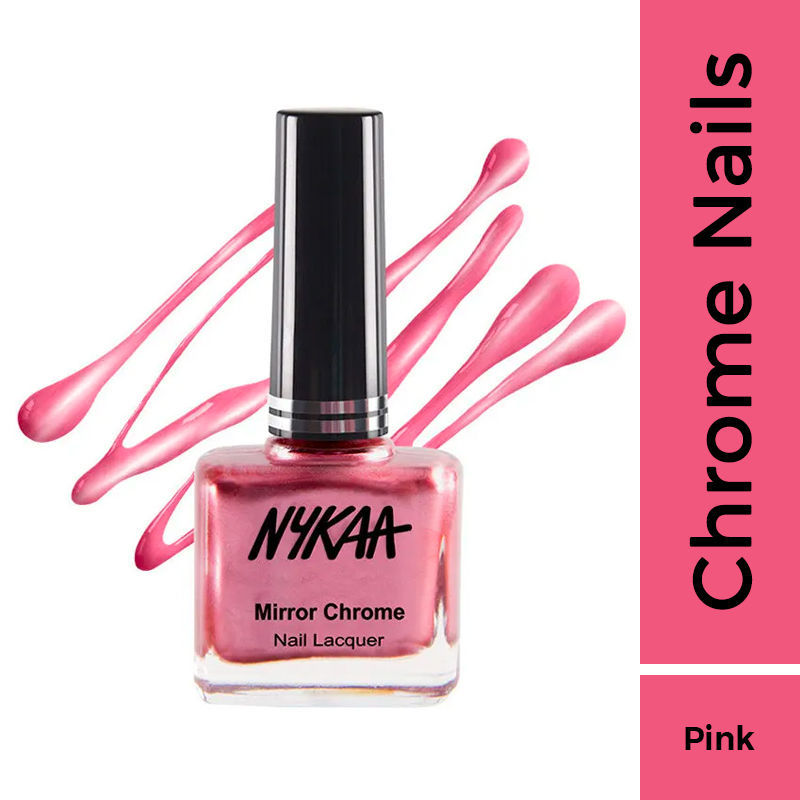 Nykaa Mirror Chrome Nail Lacquer - Pink Pinwheel 177
