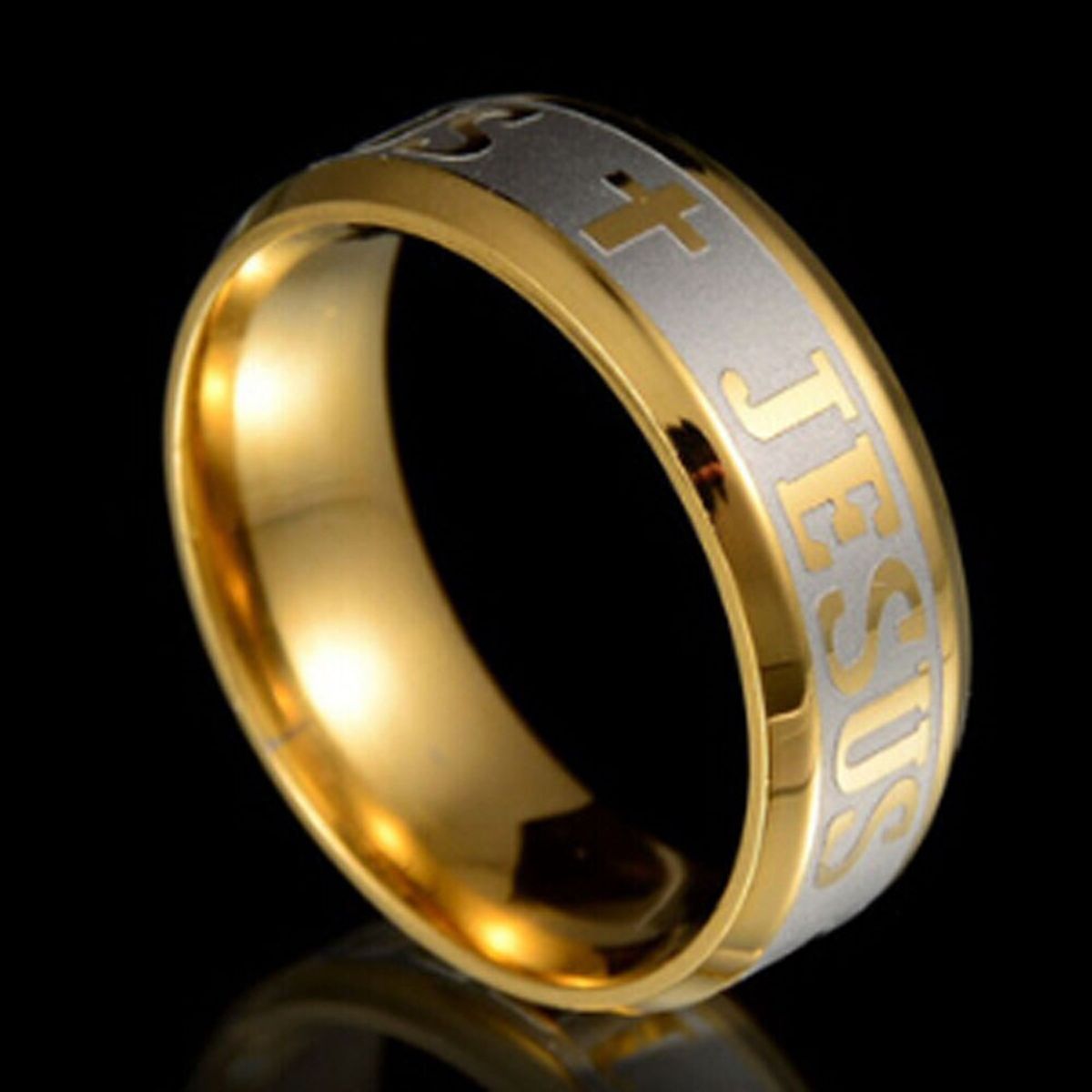 Real 14kt Yellow Gold Gold Polished Jesus Band Ring Size: 6; for Adults and  Teens; for Women and Men - Walmart.com