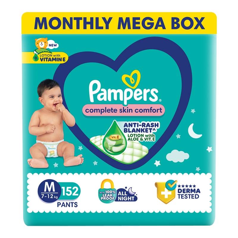 Pampers New Diaper Pants Super Value Box - M (Pack of 152)