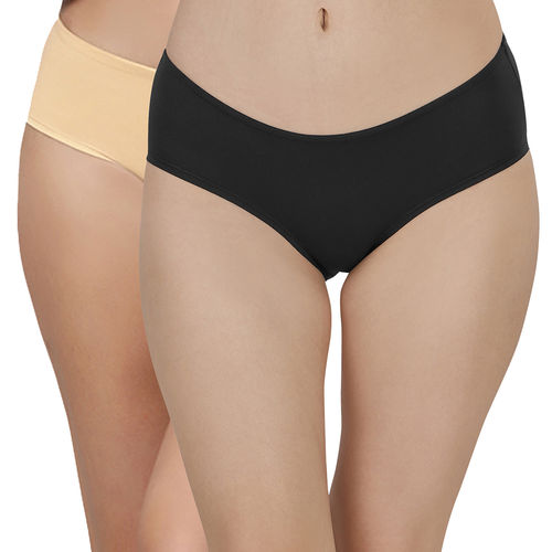 Mid Rise Medium Coverage Solid Colour Cotton Stretch Brief Panty (Pack –  SOIE Woman