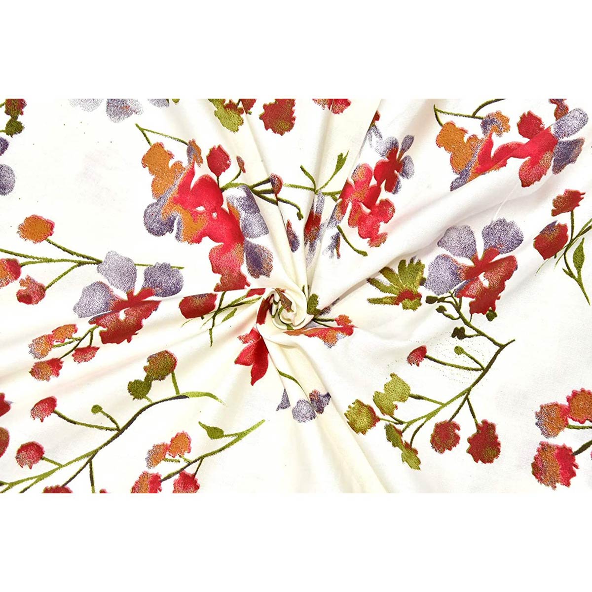 Buy Haus & Kinder Floral Grace 186 Tc Cotton King Printed Bedsheet