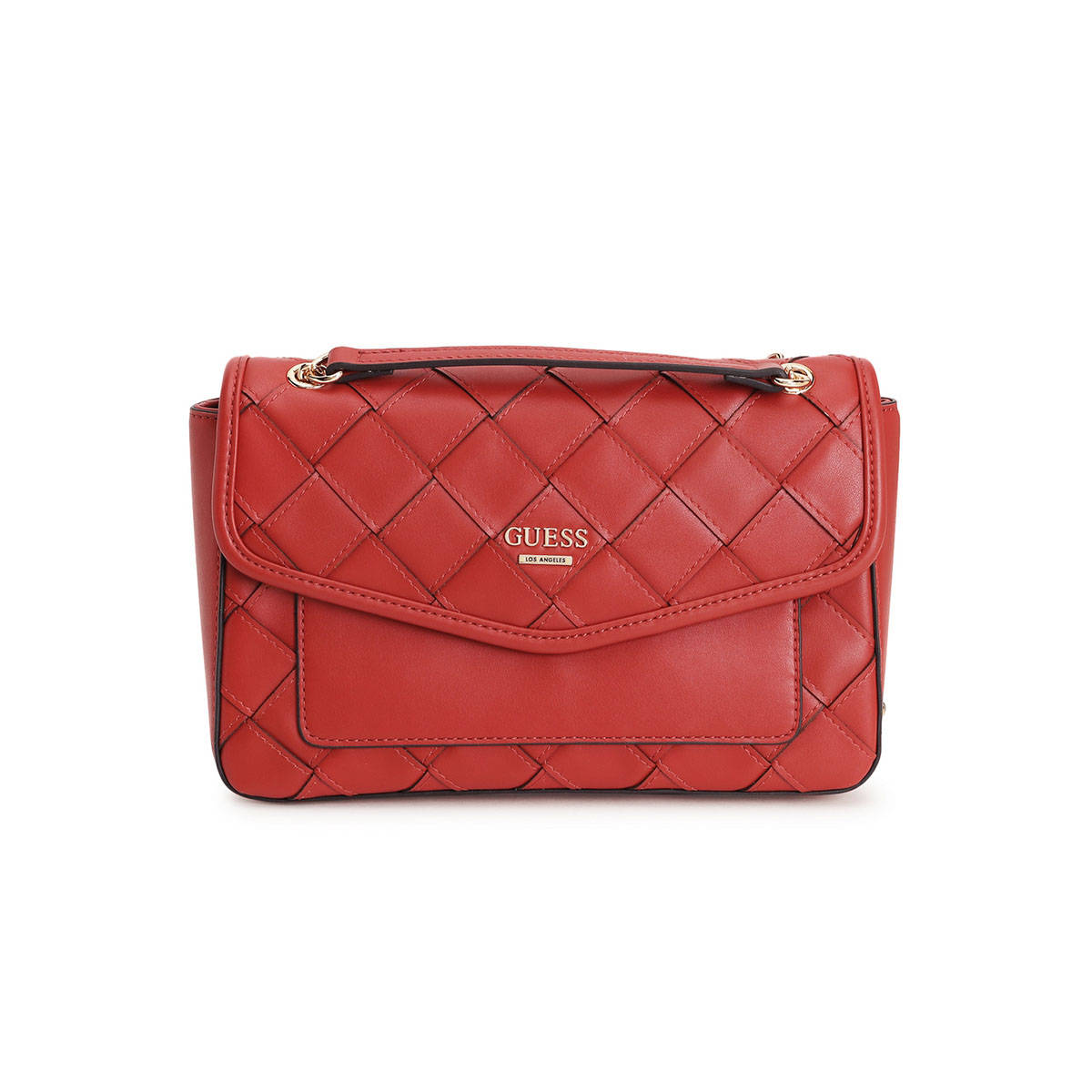 Guess Women Rust Textured Sling Bag