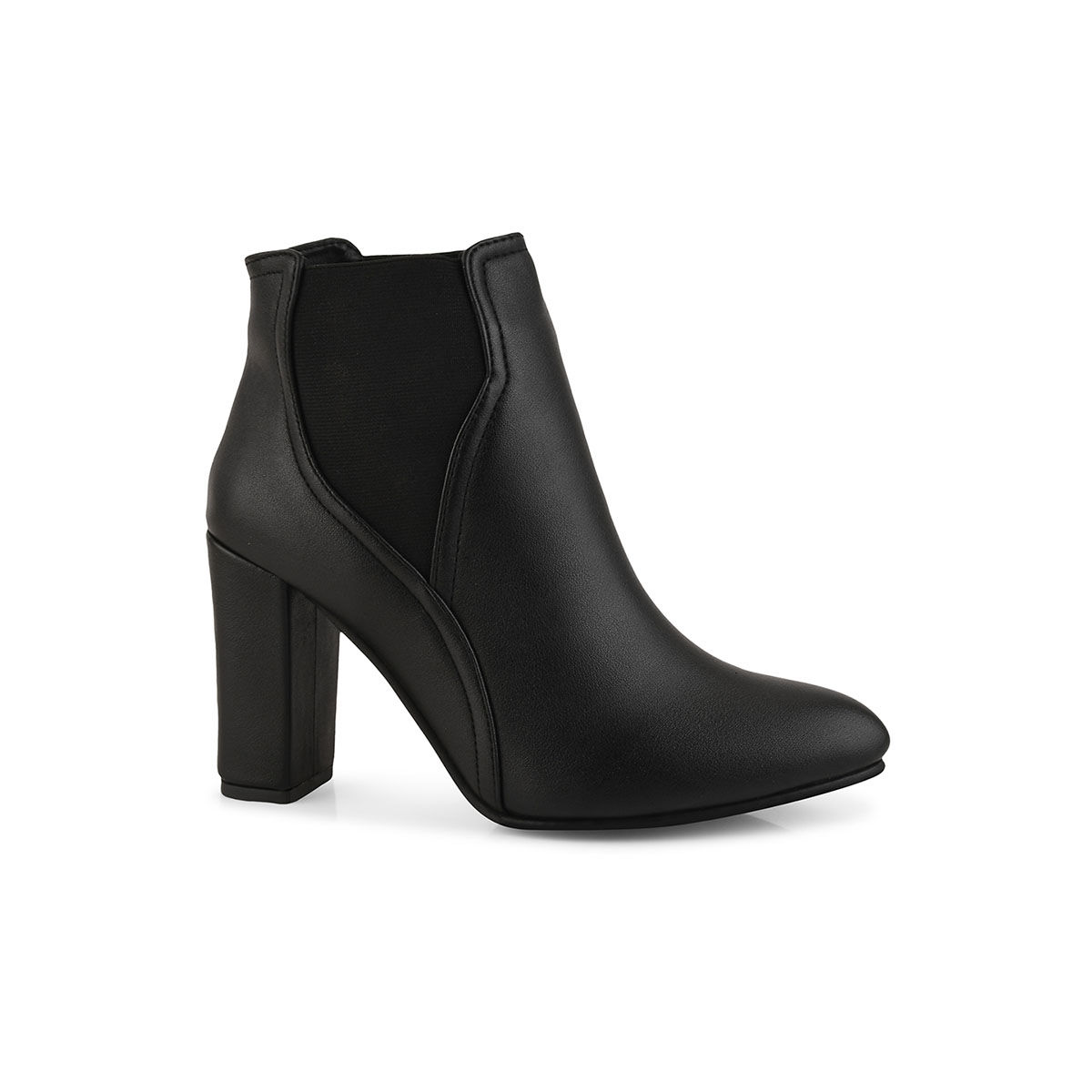 Ankle length hot sale black boots