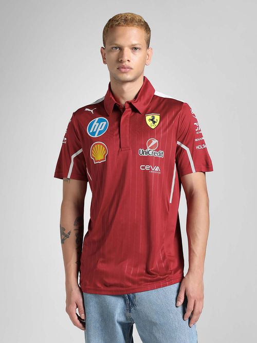 Buy Puma Scuderia Ferrari 2025 Team Men's Motorsport Polo T-shirt