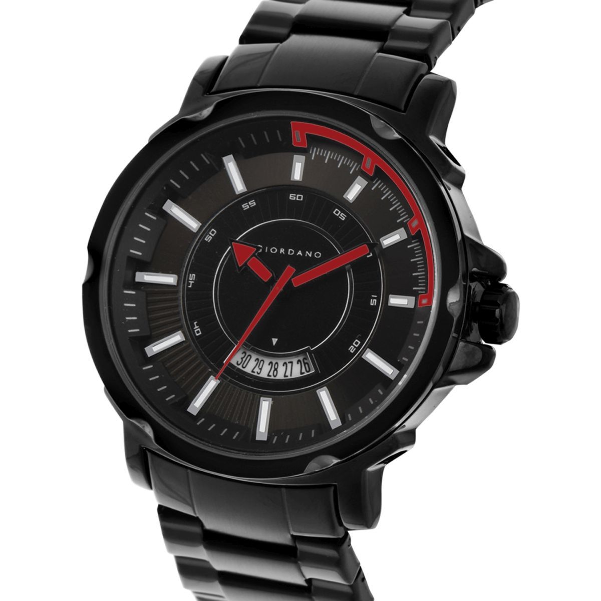 Giordano analog black on sale dial men's watch