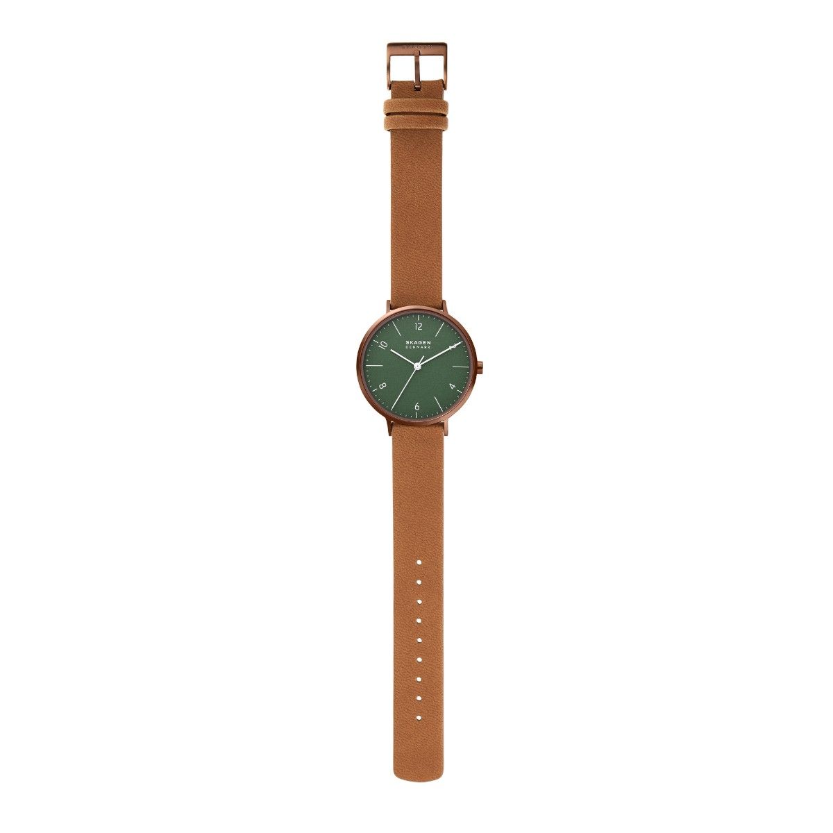 Aaren green leather on sale watch