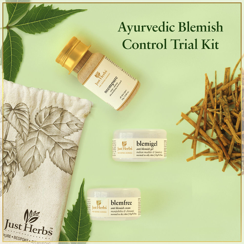 Just Herbs Ayurvedic Blemish Control Trial Kit Buy Just Herbs