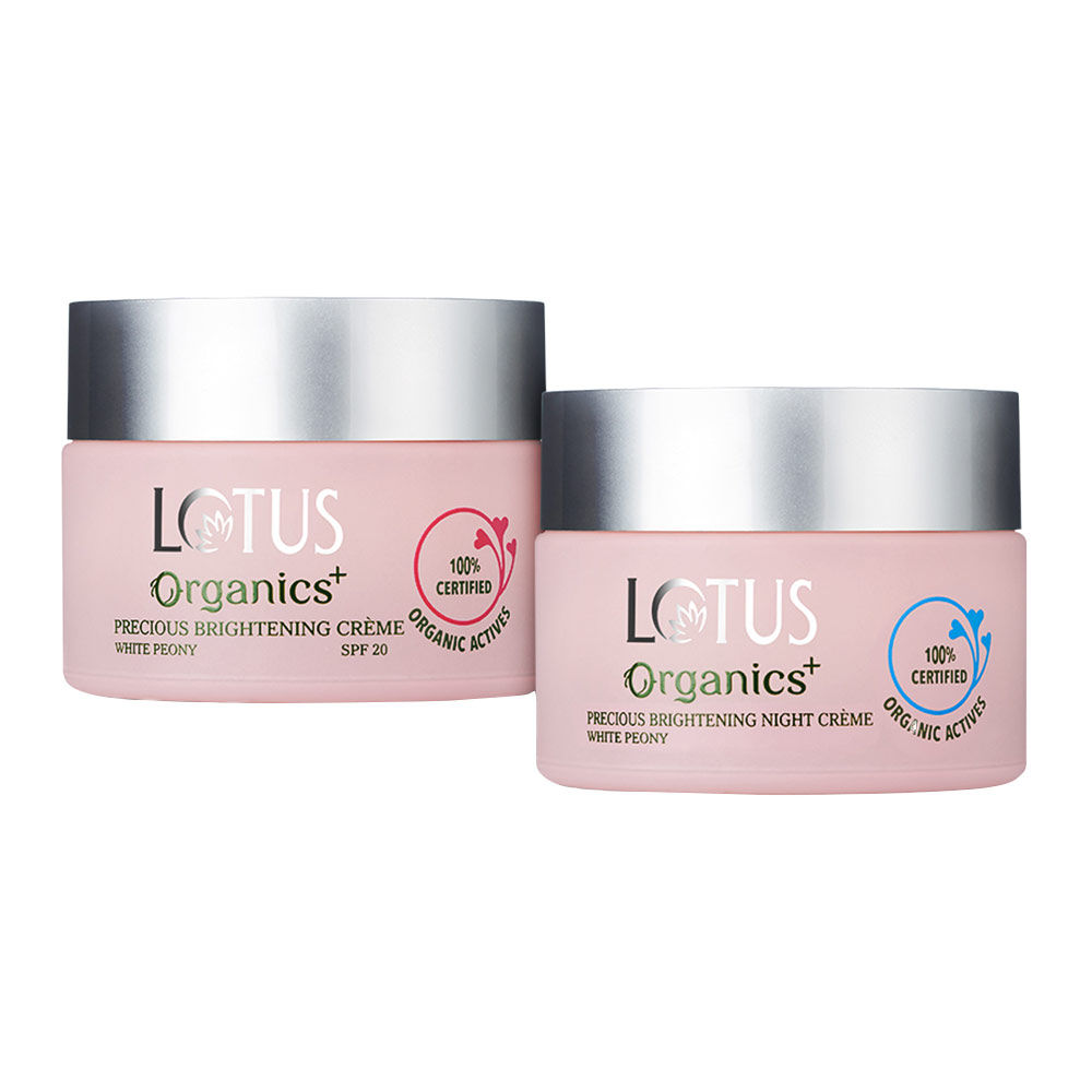 Lotus Organics Precious Brightening Creme & Night Creme Combo