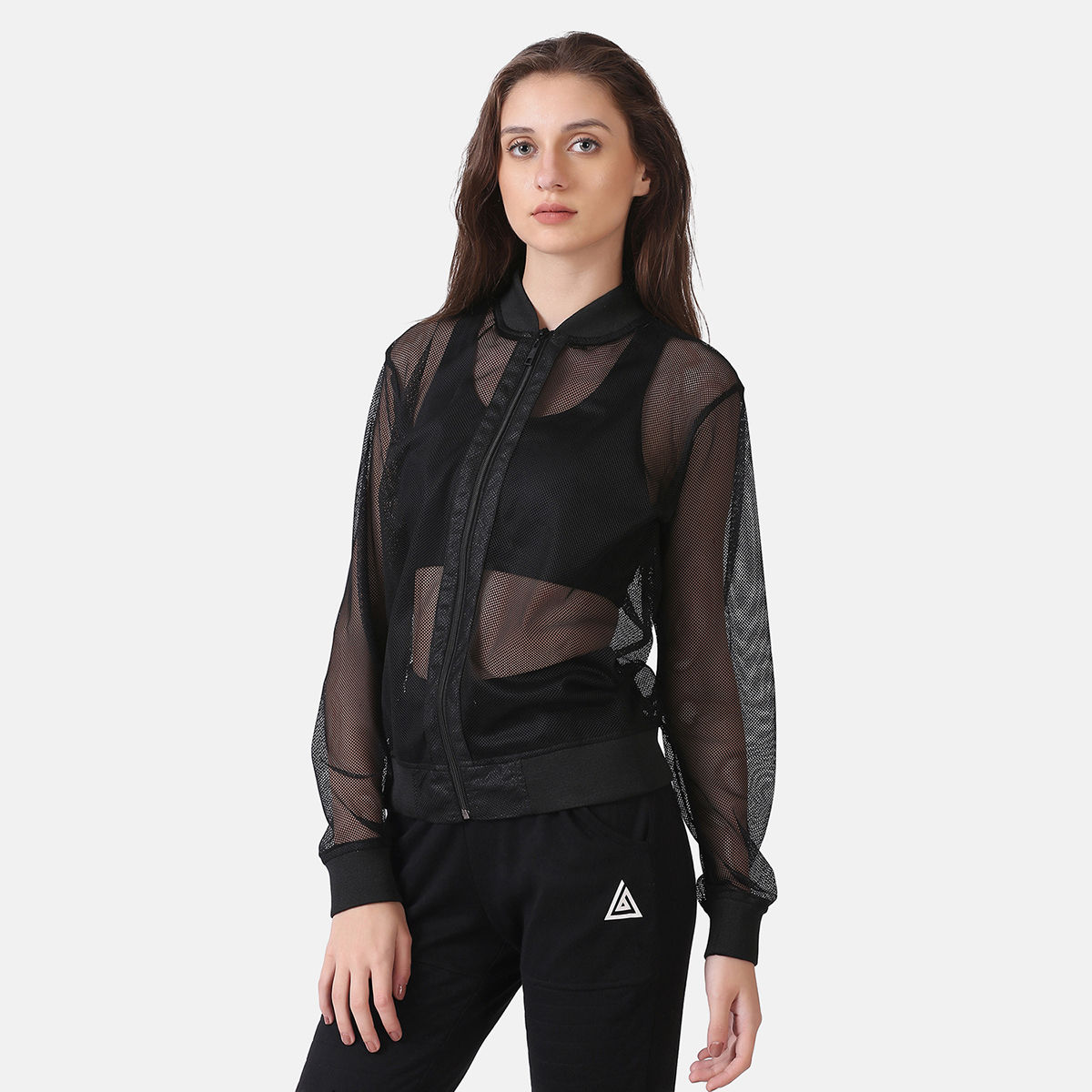 Black mesh clearance jacket womens