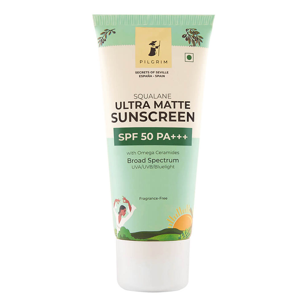 Pilgrim Ultra Matte Spf 50 Pa+++ Non-greasy & No White Cast Sunscreen ...