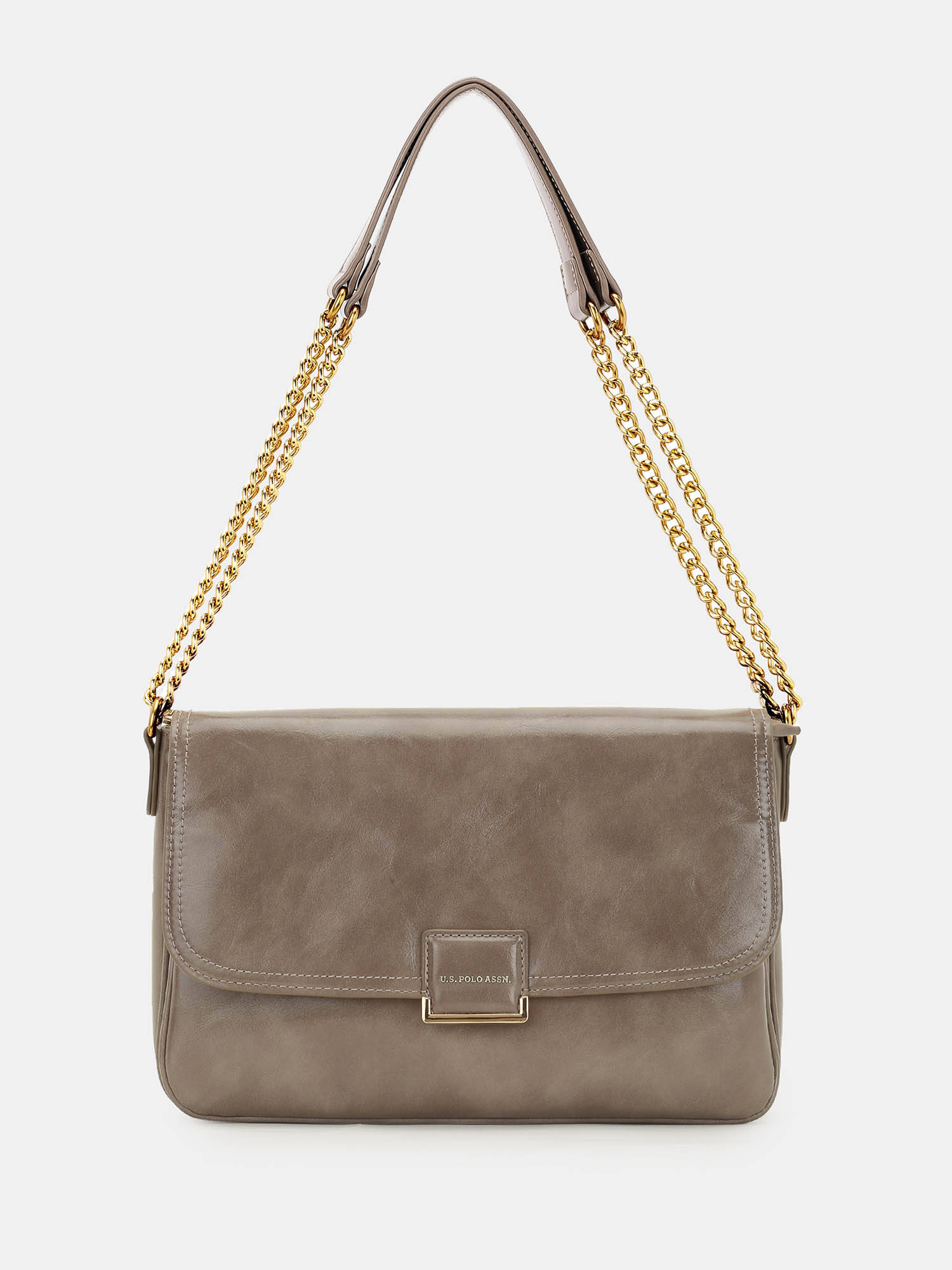 U.S. POLO ASSN. Blossom Dark Grey Solid Crossbody Handbag with Convertible Straps