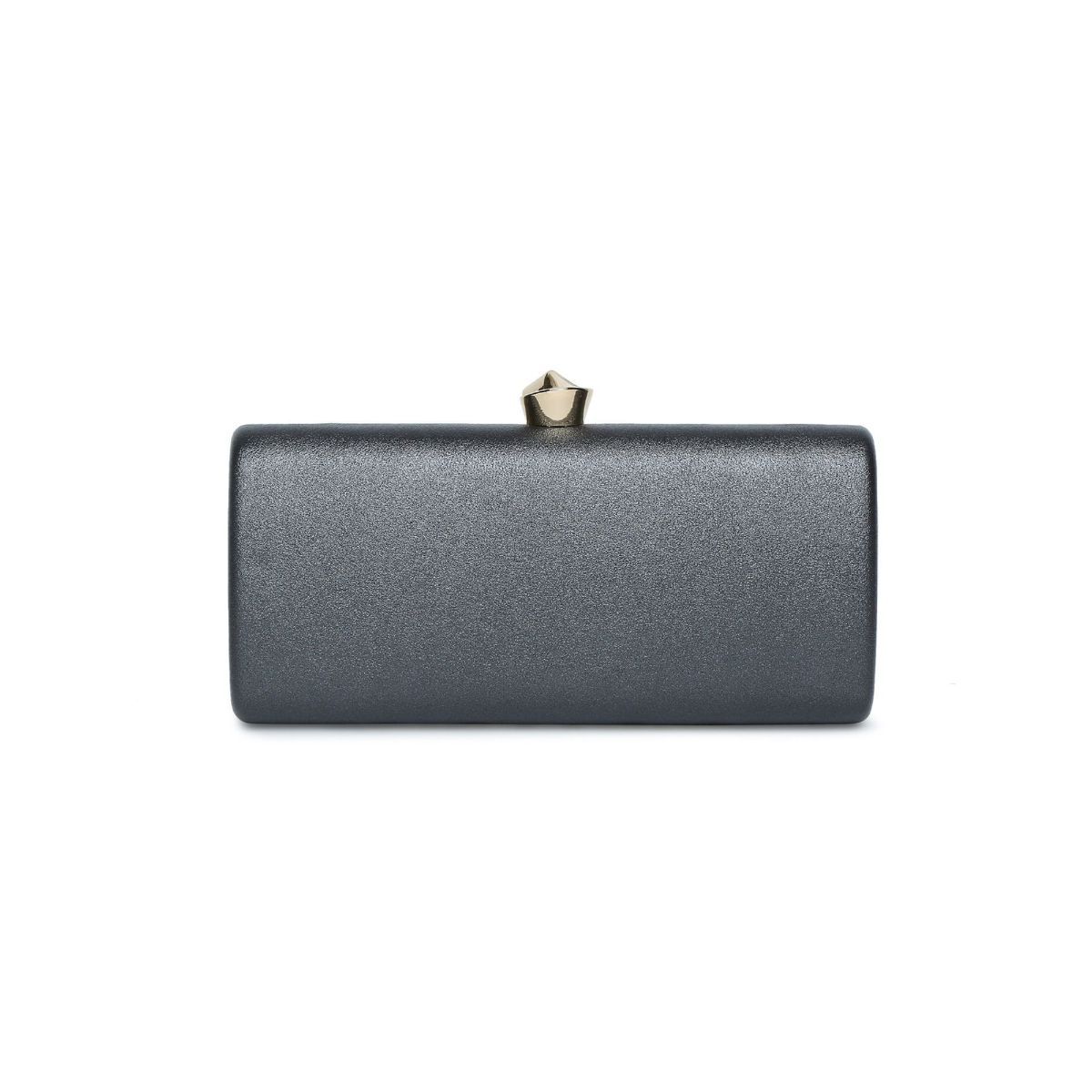 Lavie Solid/Plain Silver Clutches Buy Lavie Solid/Plain Silver