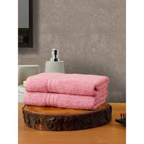 Creeva Cotton Hand Towels 545 Gsm Plush Soft Baby Pink Color