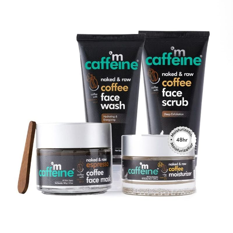 MCaffeine Complete Coffee Deep Exfoliation For Oil-Free Hydration & Energizing Skin Combo