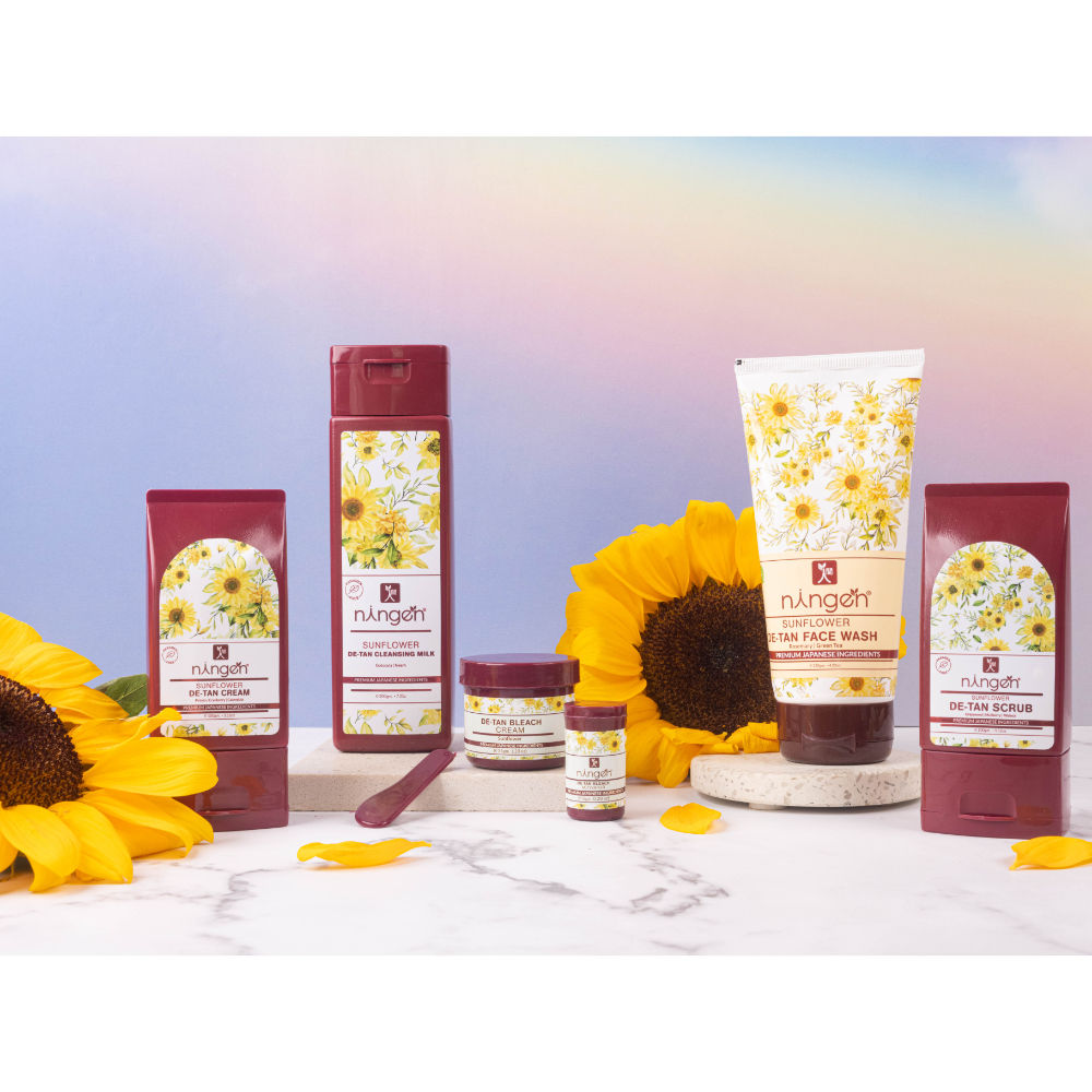 Ningen DeTan Bleach Cream + Activator Sunflower Buy Ningen DeTan