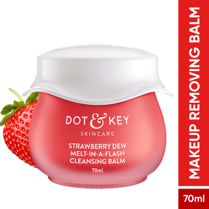 Dot & Key Strawberry Dew Deep Cleansing Balm For Face, Lip & Eye Waterproof Makeup Remover