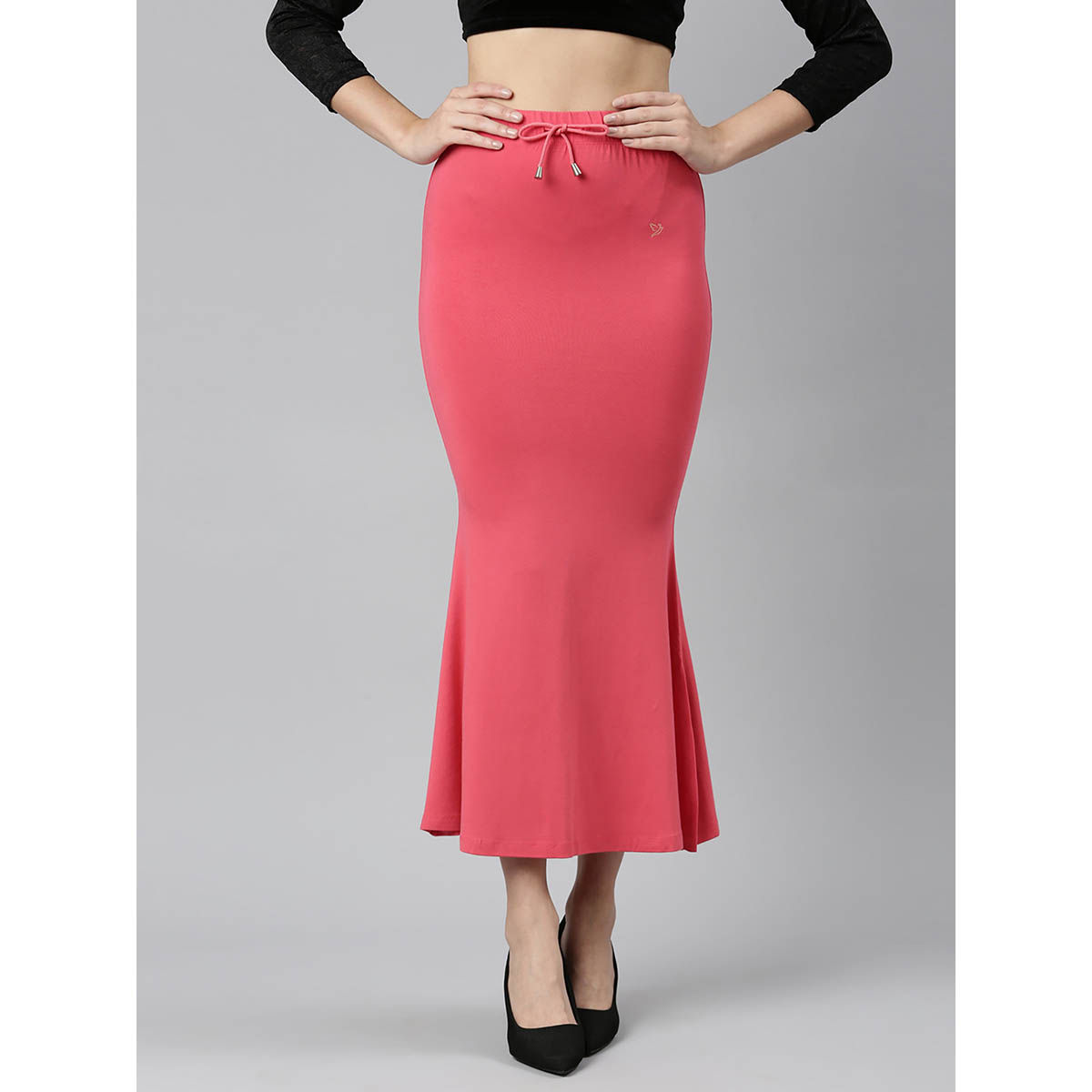 Buy TWIN BIRDS Super Soft Viscose Elastane Fabric Saree Skirt