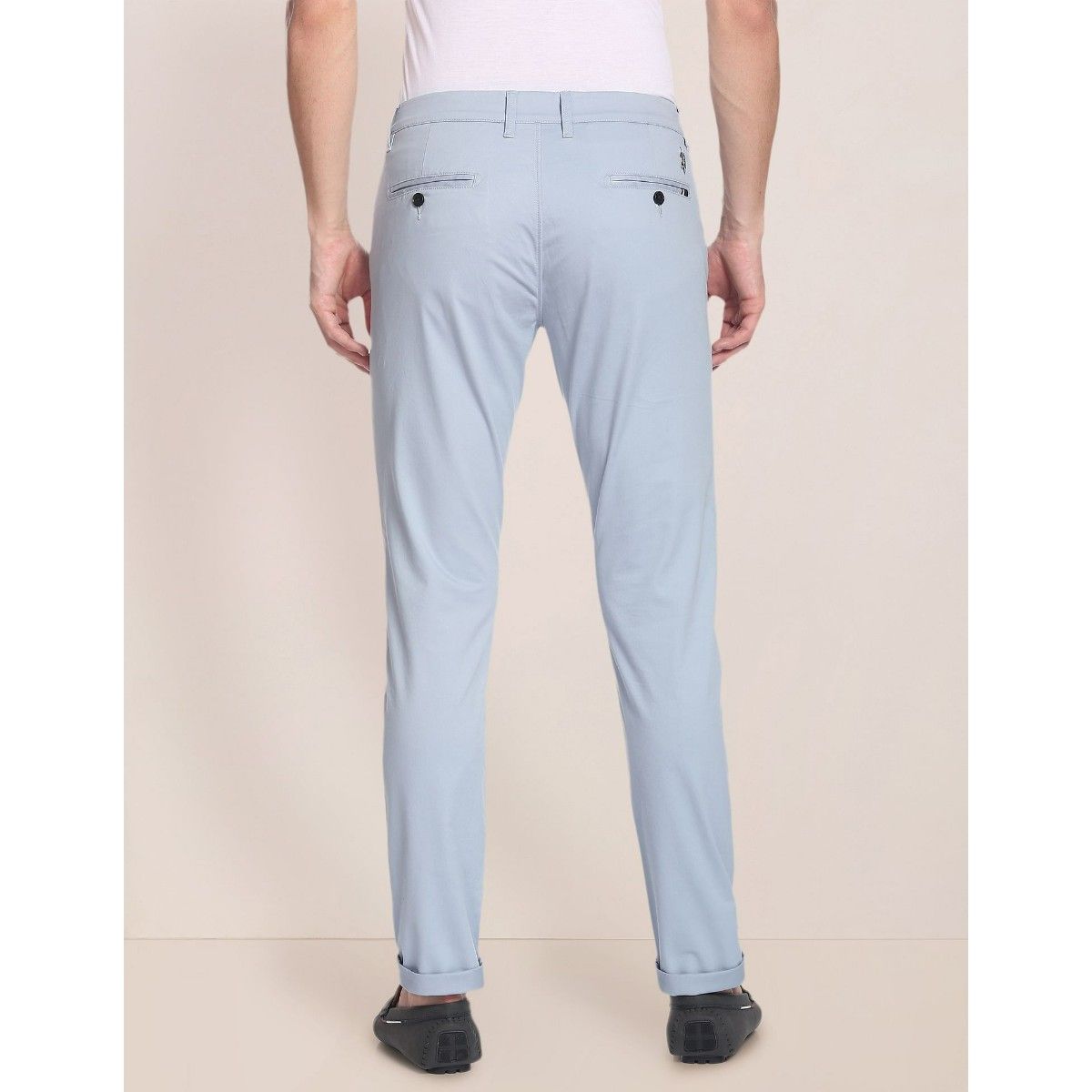 Buy U.S. POLO ASSN. Solid Flat Front Trousers online
