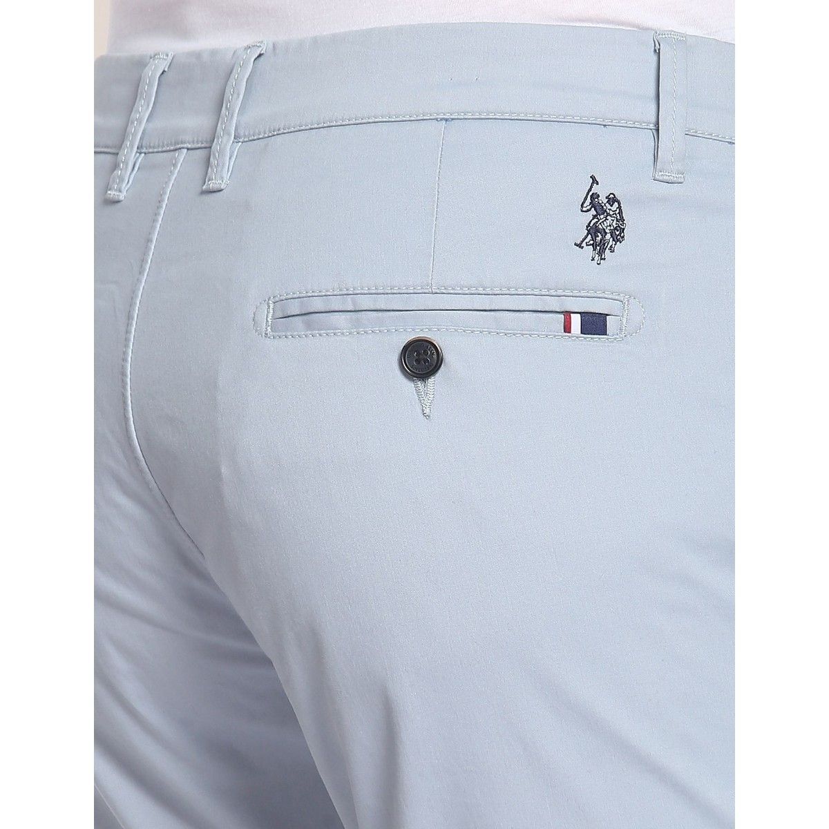 Buy U.S. Polo Assn. Cotton Stretch Slim Fit Trousers - NNNOW.com