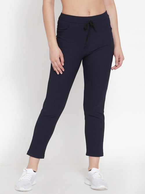 Cukoo Lounge Wear Comfortable Pants For Work From Home Look - Blue (XS)