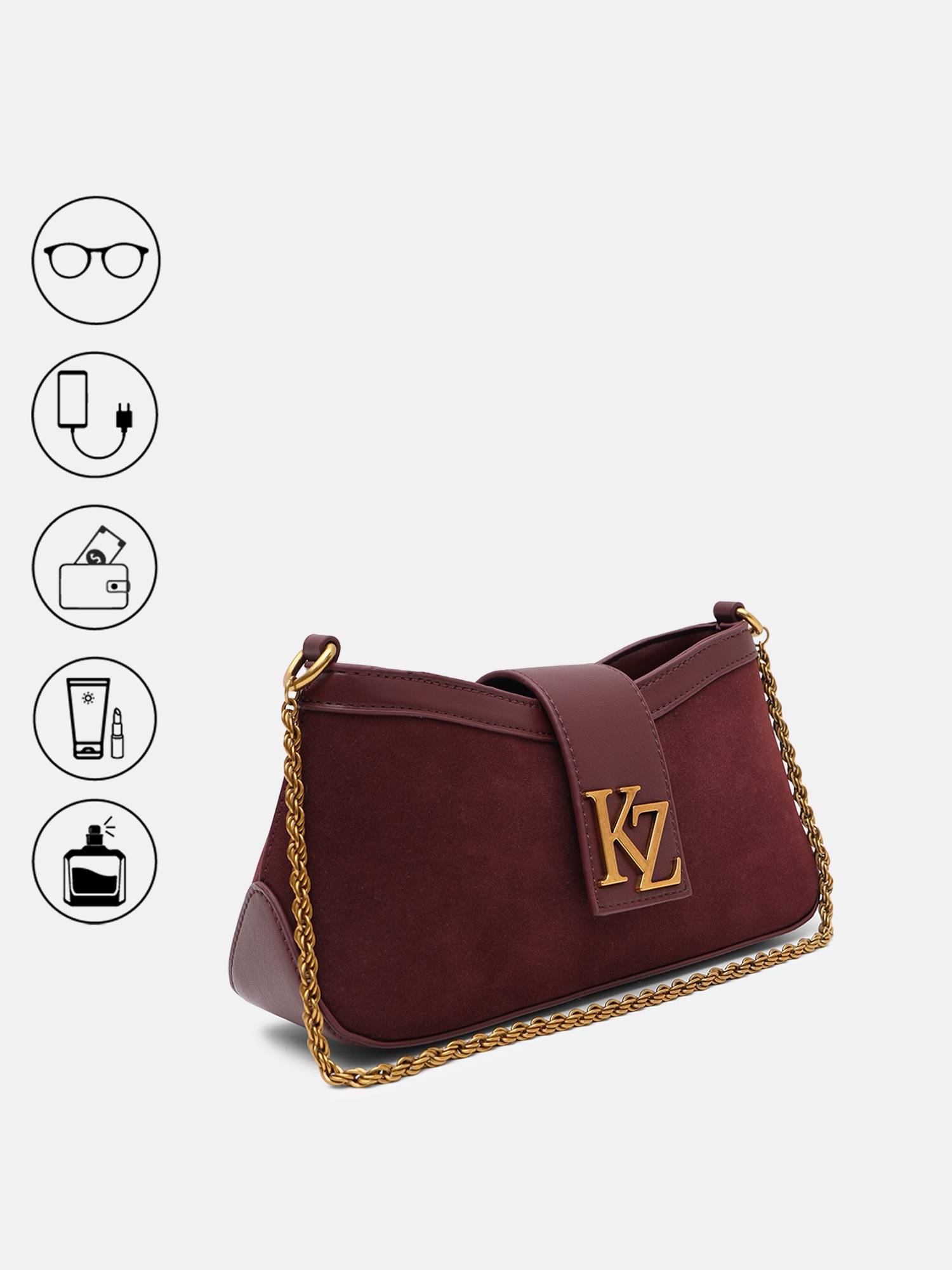 Buy Kazo Aurelian Suede Shoulder Bag Online