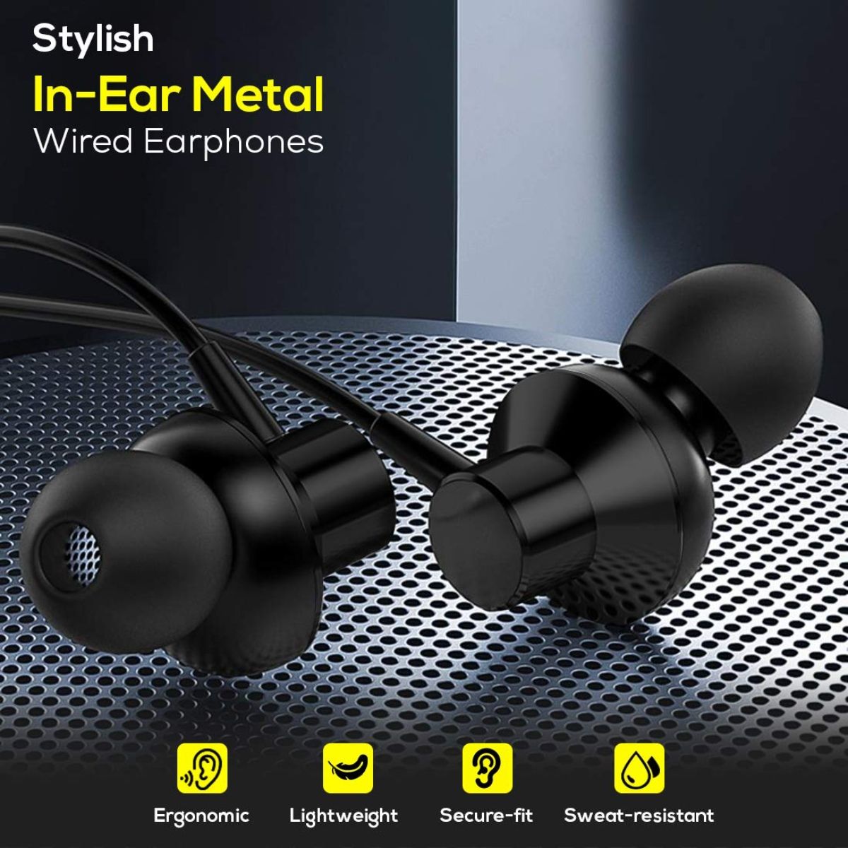 Buy pTron Pride Lite In Ear Wired Headphones with Mic 1.2M Tangle