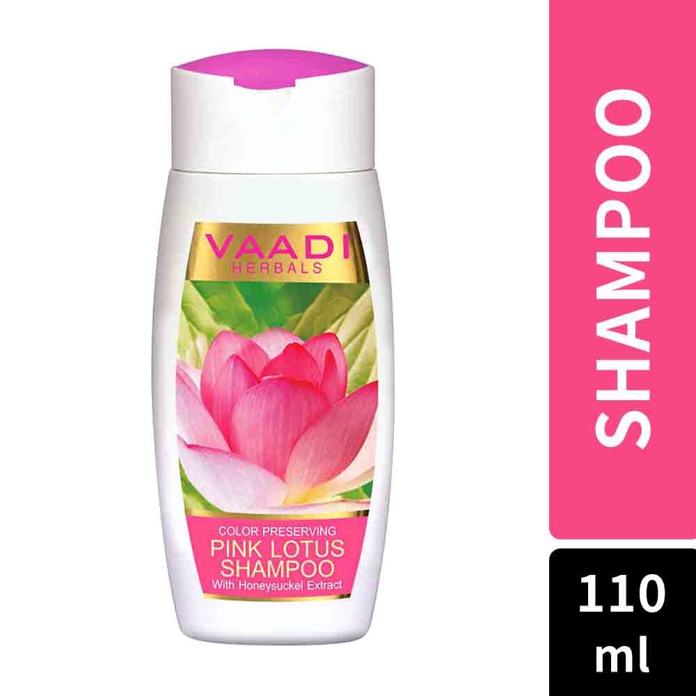 Vaadi Herbals Color Preserving Pink Lotus Shampoo Honeysuckle Extract