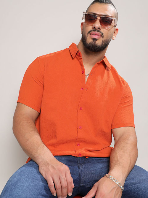 strapless open back dress Burnt Orange Western Shirt | Embroidered
