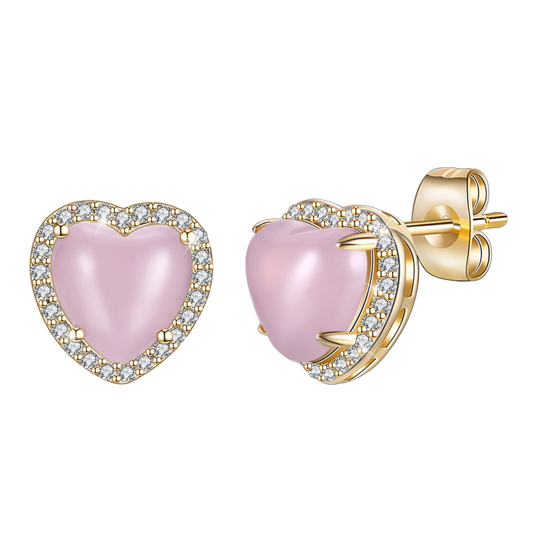 Heart Earrings 18k Spl saudi gold  Shopee Philippines