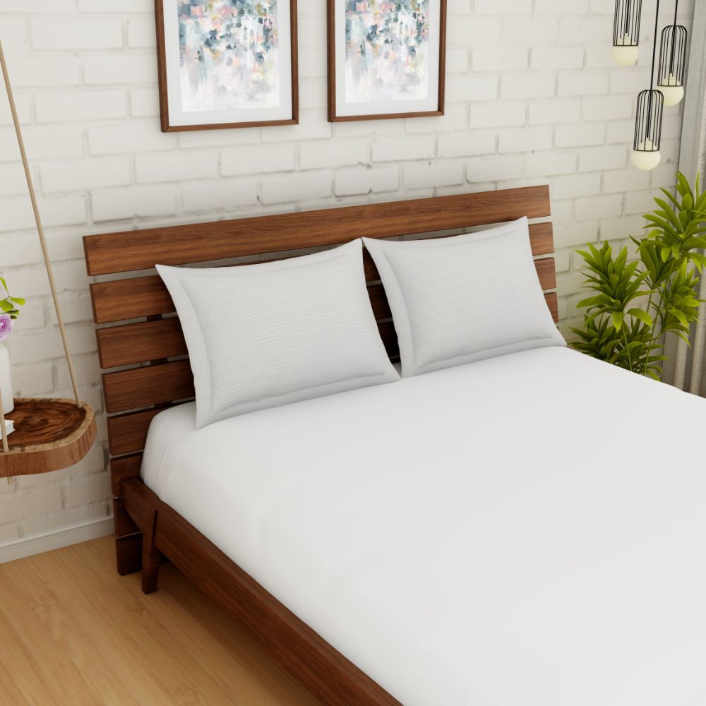 Spaces Essentials Pillow Covers 210 Tc White Cotton 2 Pillow Cover Buy