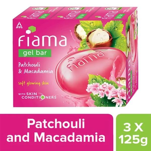 Fiama Gel Bar Patchouli & Macadamia Soft Glowing Skin Combo