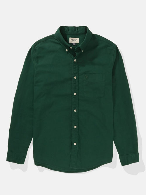 green net material for dresses Men's Forest Green Linen Westminster Shirt – Turnbull & Asser US main image 0