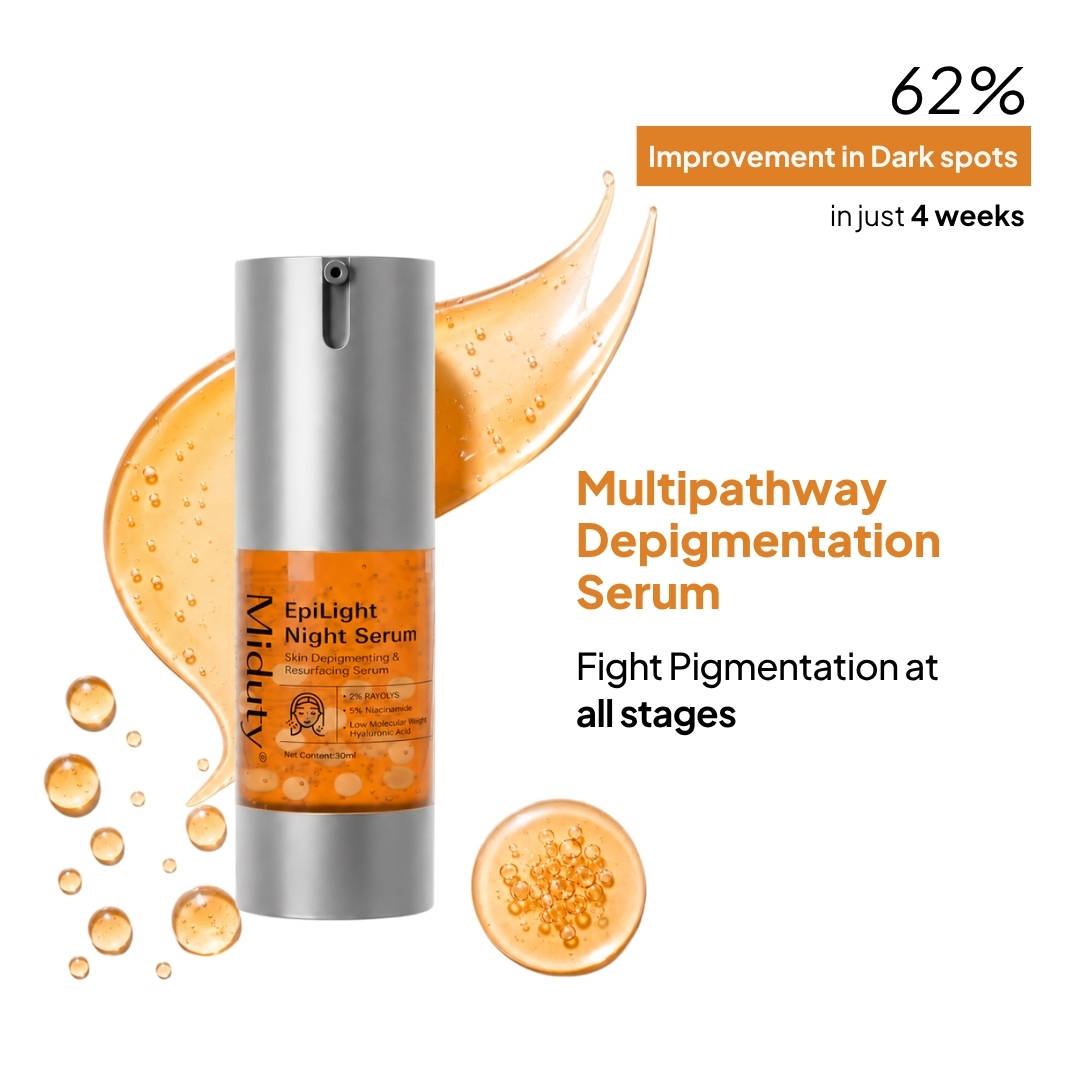 Miduty EpiLight Night Serum Skin Lightening Niacinamide RAYOLYS All Skin Types