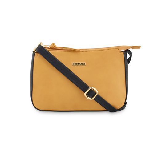Buy Fastrack Everyday Mustard Sling Bag For Women Online