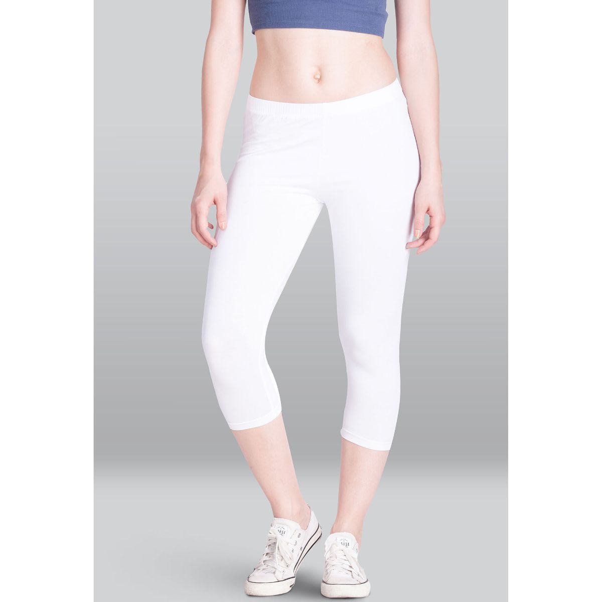 JM Collection Womens Plus Lattice Hem Cropped Capri Pants White 3X at  Amazon Women's Clothing store