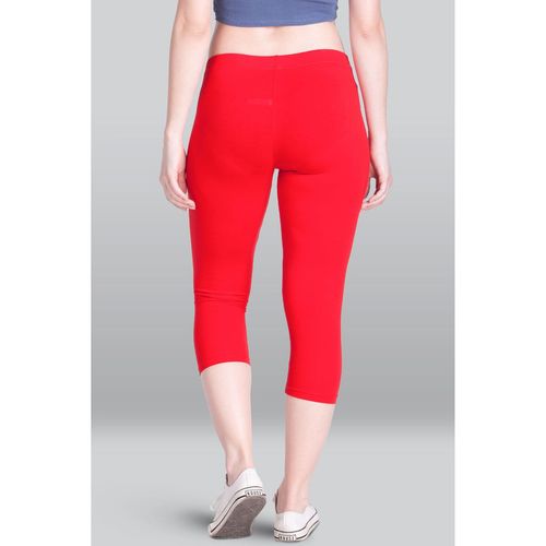 Buy Lyra Women Solid Coloured Red Leggings Online