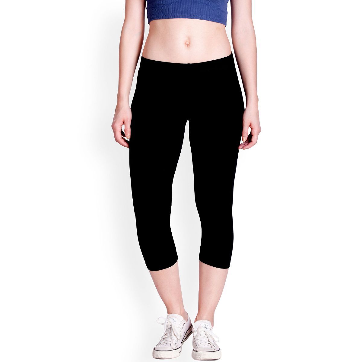 Black,Royal_Blue Plain Black Cotton Lycra Leggings For Women, Size: Medium,  Large, XL, Free Size, All Sizes at Rs 399 in Bhavnagar