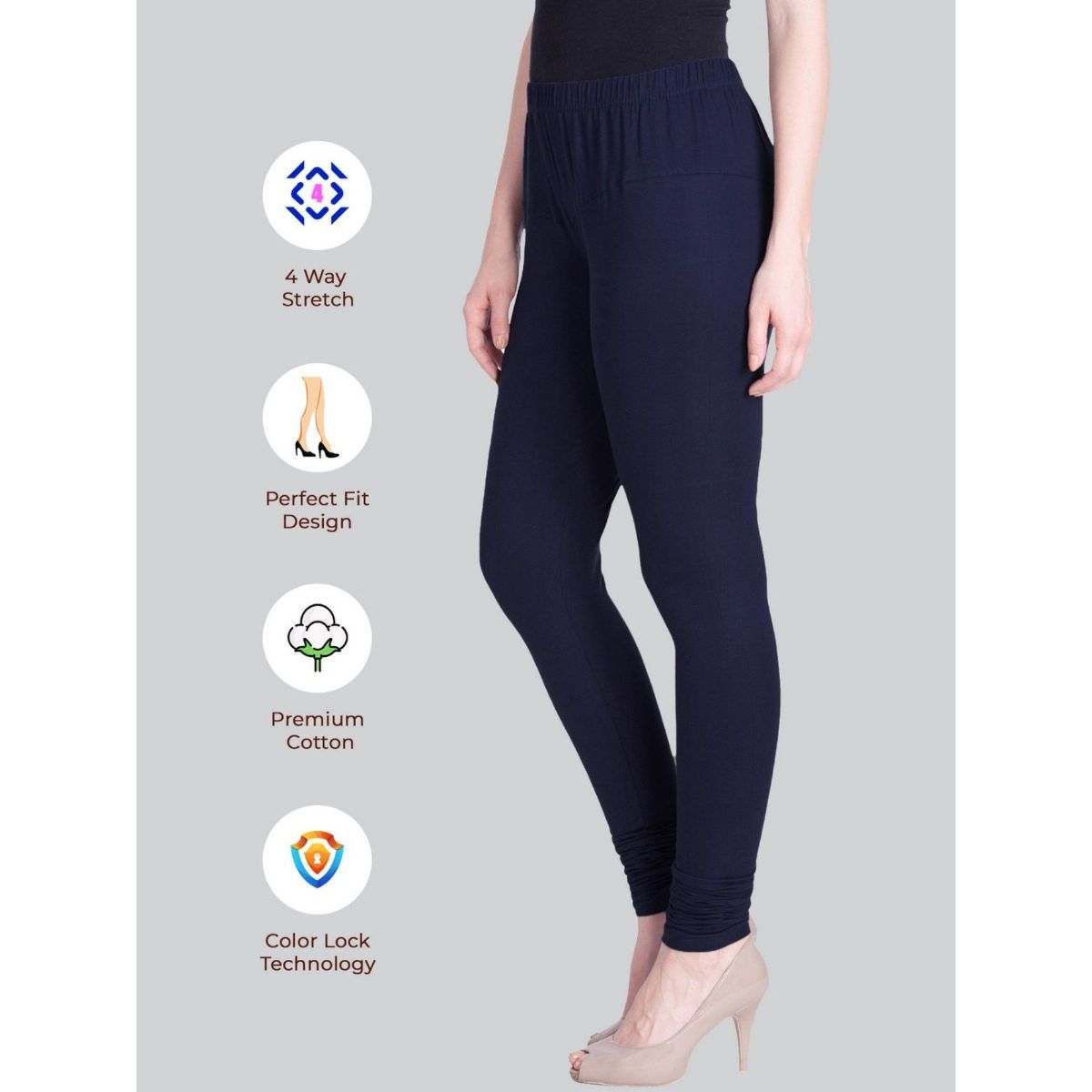 Buy Trendy Girls Combed Pure Cotton Leggings - Navy Blue Color (2XL, Navy  Blue) at Amazon.in