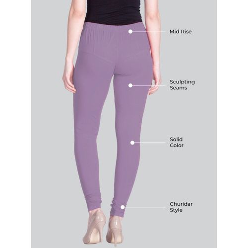 Buy Lyra Women's Purple Solid Churidar Leggings Online at Best Prices in  India - JioMart.