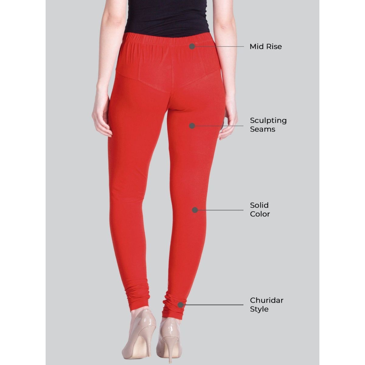 Indian Selfie Straight Fit, Comfortable, Soft Ladies Red Cotton Leggings at  Best Price in Deoria | Alok Store