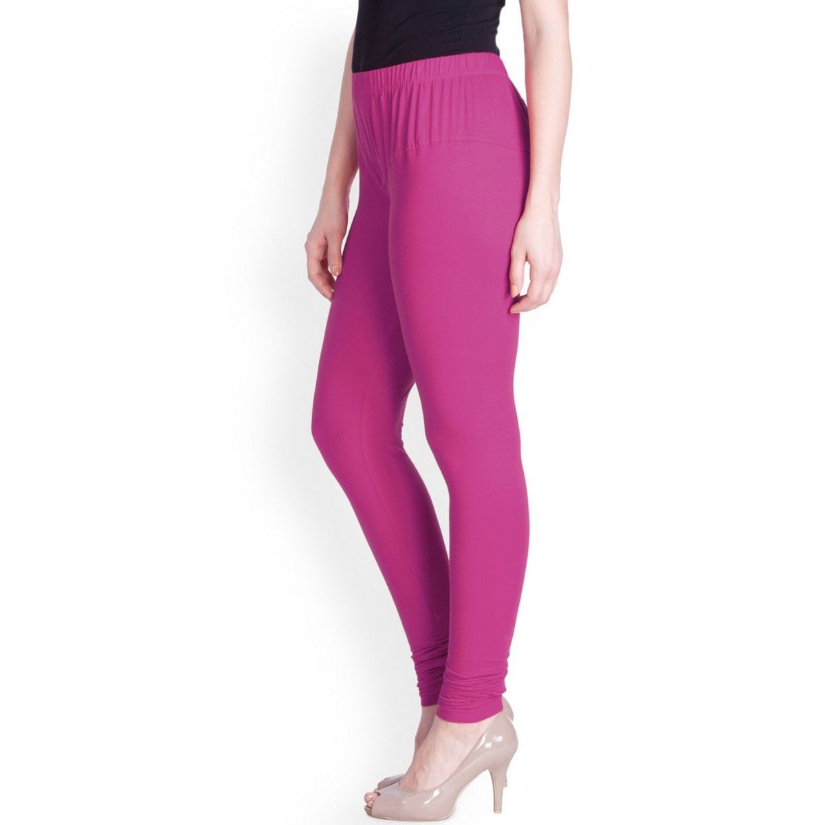 Pink / Rani Women's Comfortable And Stretchable Comfortable Slim Fit Cotton  Churidar Legging at Best Price in Muktsar | Abhi's Collection