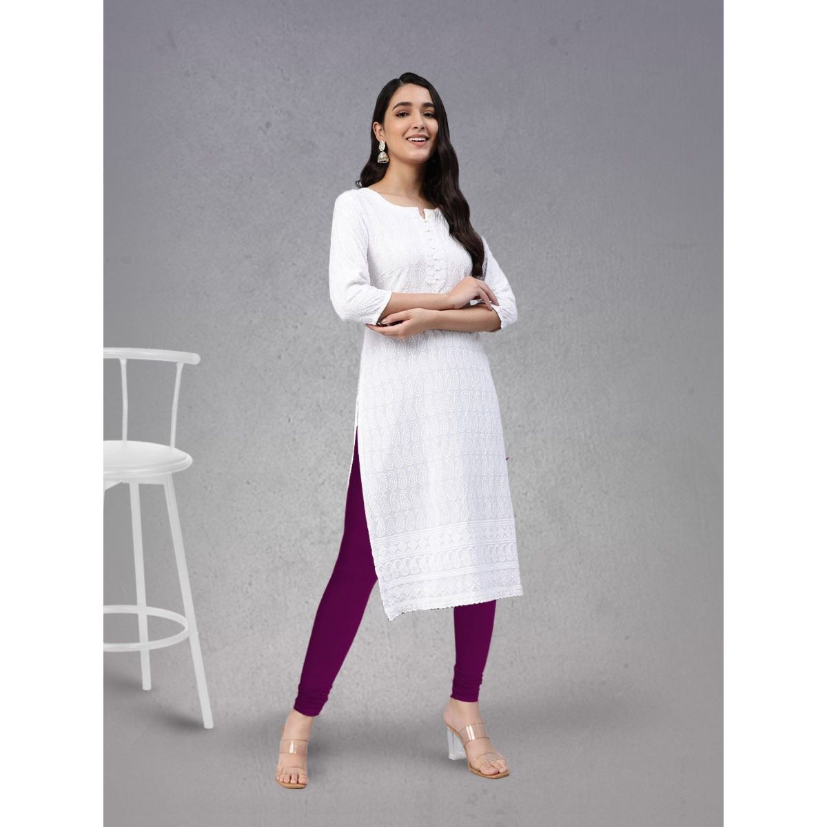Buy SPIFFY Women Churidar Cotton Spendex Legging HOT Pink at Amazon.in