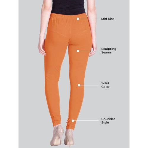 Buy Lyra Fire Orange Churidar Leggings Online