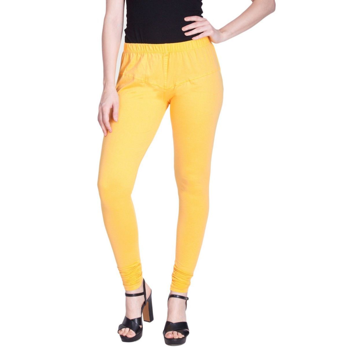Amazon.com: Divine India Cotton Lycra Leggings Churidar Comfortable Stylish  and Soft Legging and Pant Pack of 2 Pink, Yellow : Clothing, Shoes & Jewelry