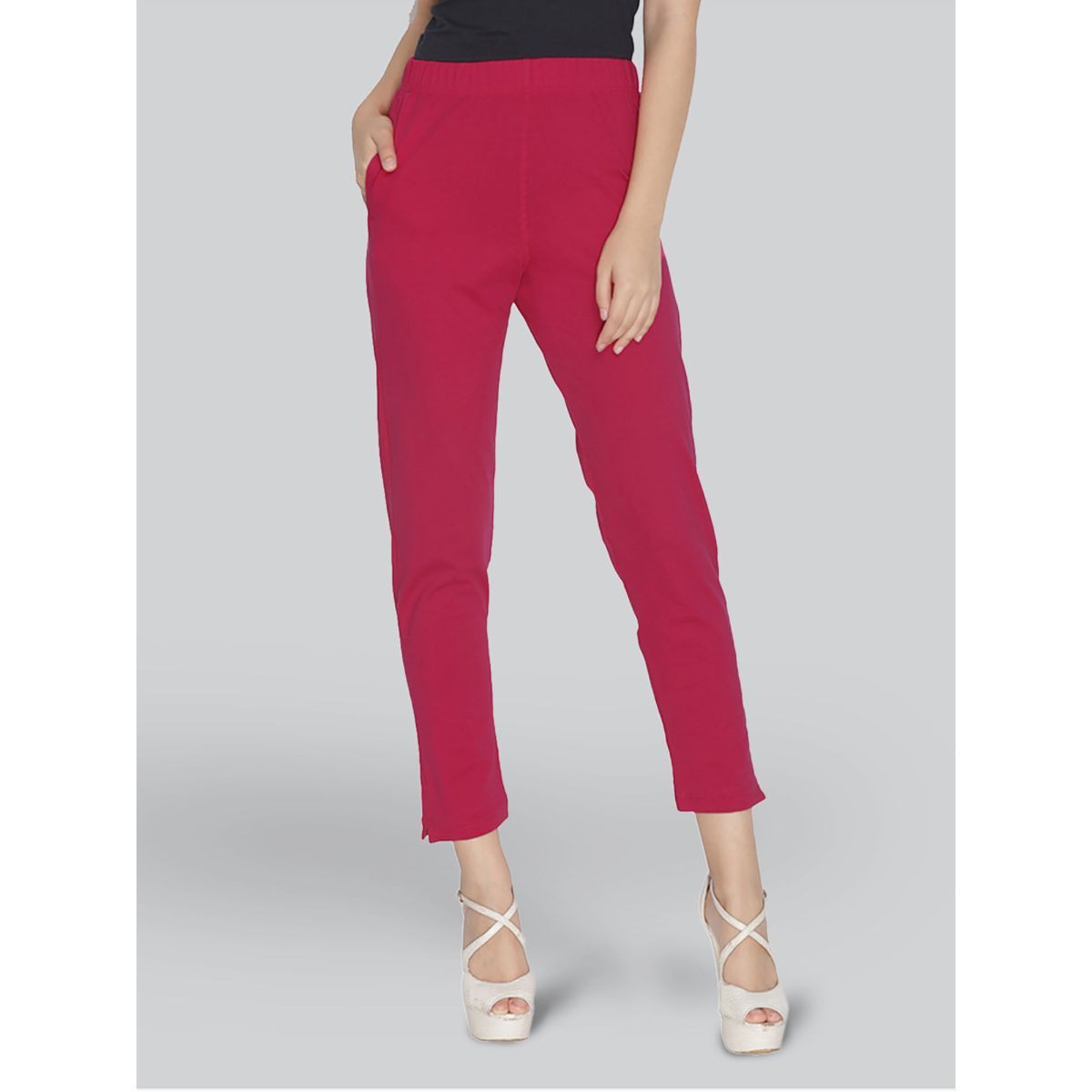 Pink Ikat Cotton Pants Online for Women  Ladies Pants by Darzaania   CraftsandLoomscom