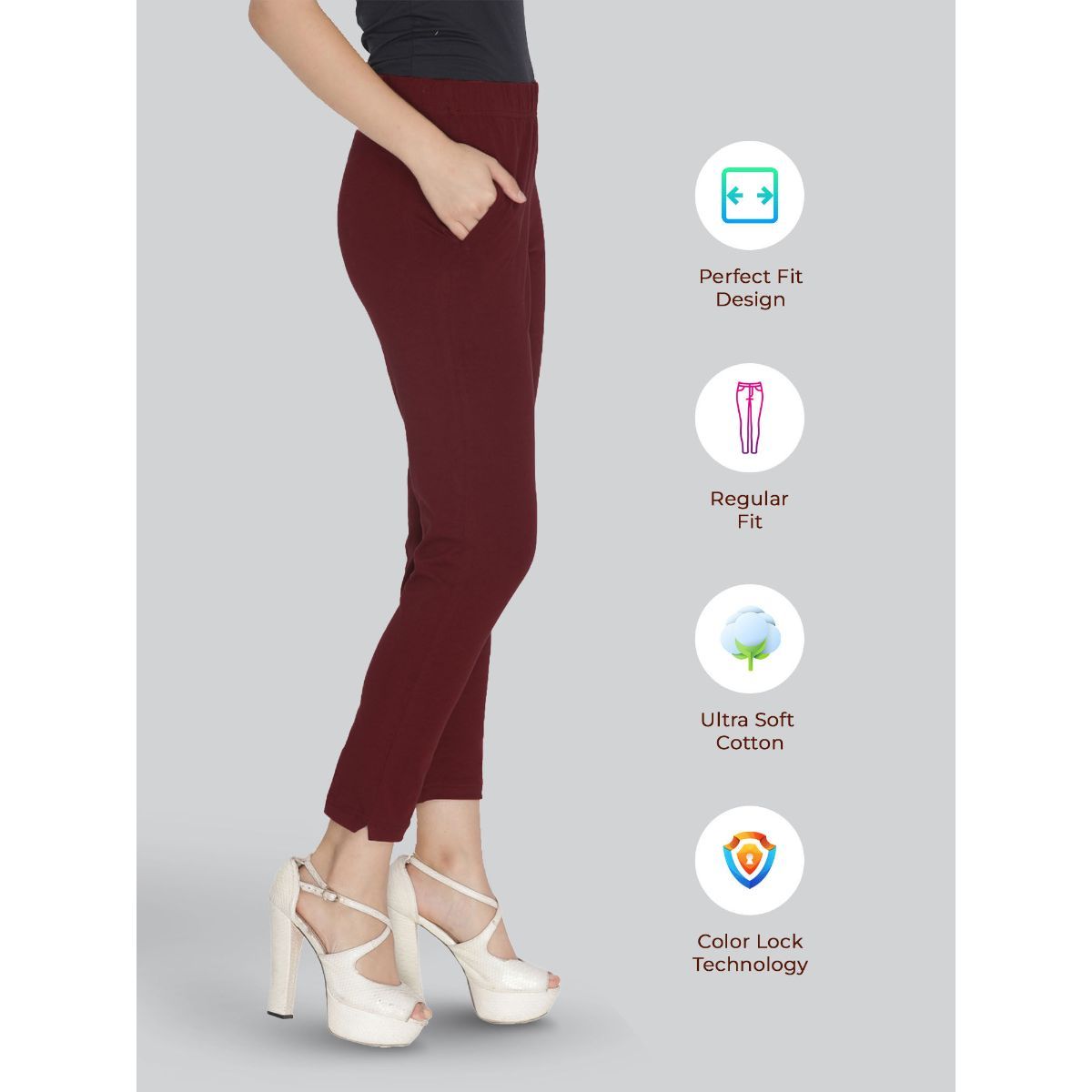 Lyra Rani Ankle Length Legging for Women-LYRAA33