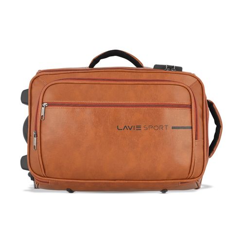 Lavie Sport Premium Majestic Pro+ Overnighter Laptop Trolley Bag (Tan) (M)