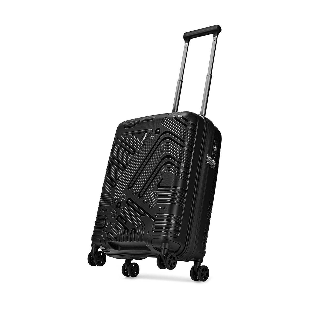 Buy VIP Black Textured Polypropylene Trolley Bag Online