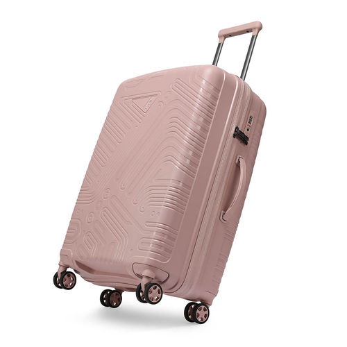 Buy VIP Pink Textured Polypropylene Trolley Bag Online