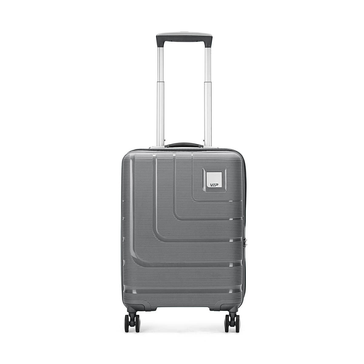 Buy VIP Grey Solid Polypropylene Trolley Bag Online